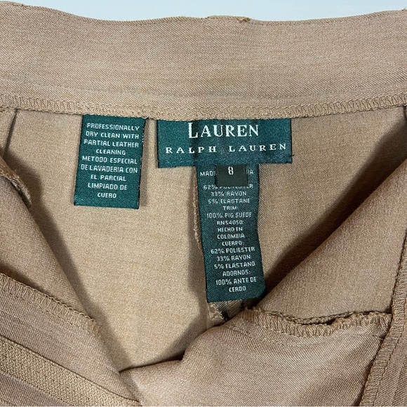 Lauren Ralph Lauren Horseback Riding Pants 8 Suede Equestrian English Jodhpurs - Picture 8 of 10